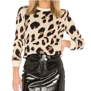 Lovers + Friends Speak Up leopard print sweater